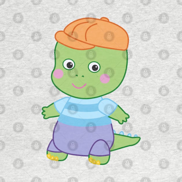 Danny Dinosaur - Cute cartoon dinosaur by Dinos Friends